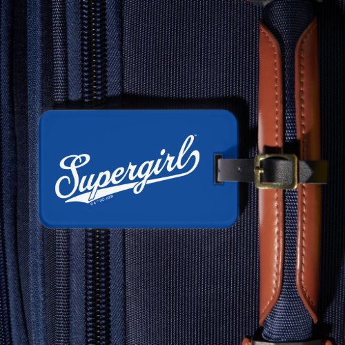 Supergirl Baseball All_Star Name Logo Luggage Tag