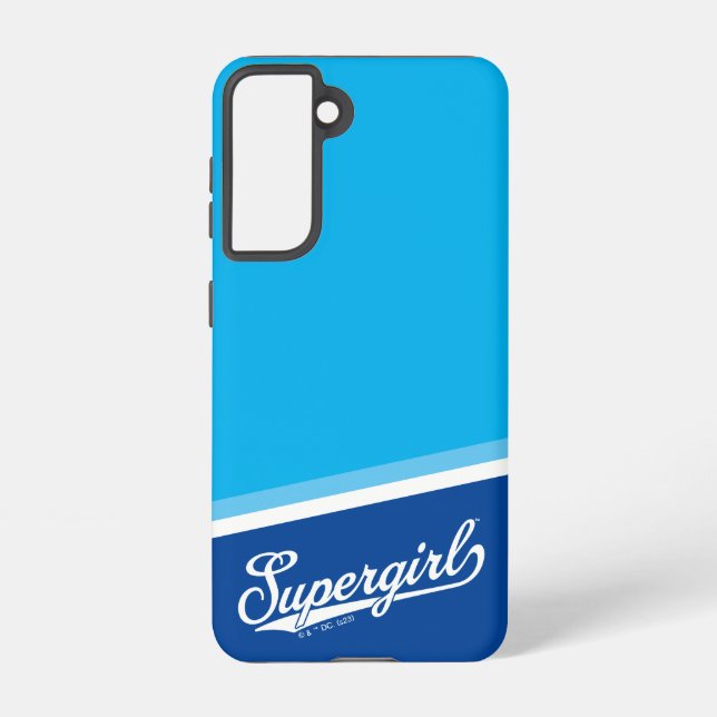 Supergirl Baseball All-Star Name Logo Samsung Galaxy Case (Back)