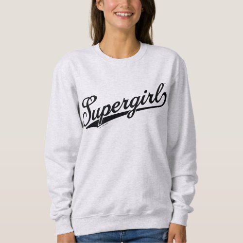 Supergirl Baseball All_Star Name Logo Sweatshirt