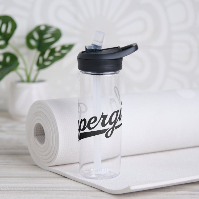 Supergirl Baseball All-Star Name Logo Water Bottle (Yoga)