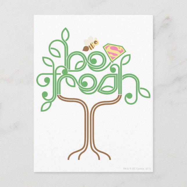 Supergirl Be Fresh Postcard (Front)