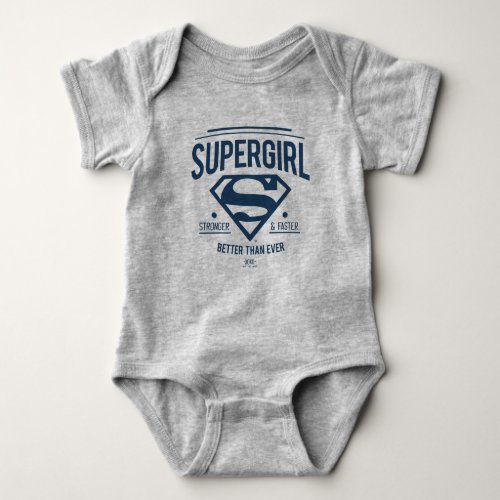 Supergirl Better Than Ever Retro Graphic Baby Bodysuit