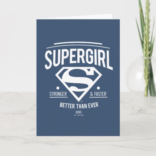 Supergirl Better Than Ever Retro Graphic Card