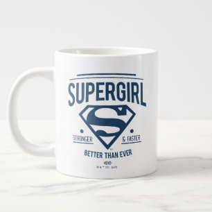 Supergirl Better Than Ever Retro Graphic Giant Coffee Mug
