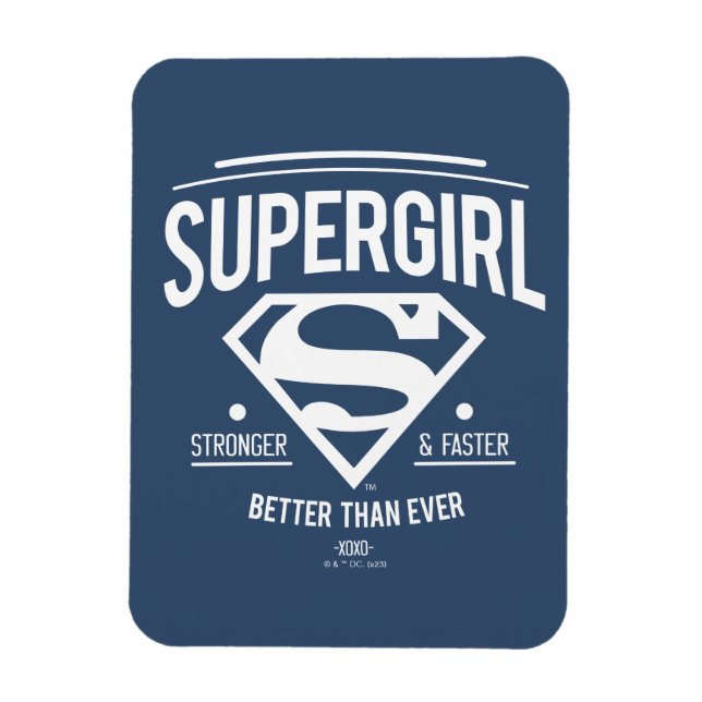 Supergirl Better Than Ever Retro Graphic Magnet (Vertical)