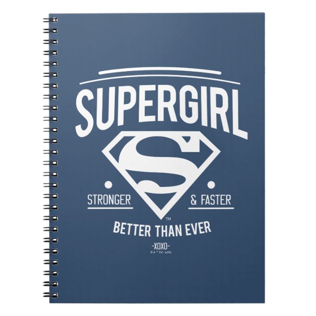 Supergirl Better Than Ever Retro Graphic Notebook (Front)