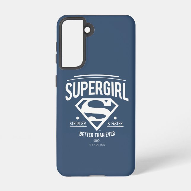 Supergirl Better Than Ever Retro Graphic Samsung Galaxy Case (Back)