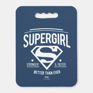 Supergirl Better Than Ever Retro Graphic Seat Cushion