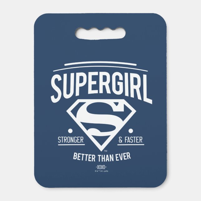 Supergirl Better Than Ever Retro Graphic Seat Cushion (Front Vertical)