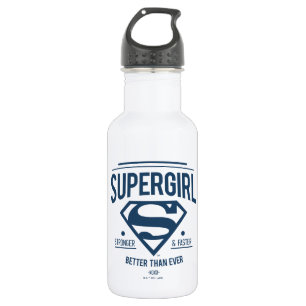 Supergirl Better Than Ever Retro Graphic Stainless Steel Water Bottle
