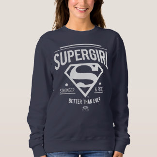 Supergirl Better Than Ever Retro Graphic Sweatshirt