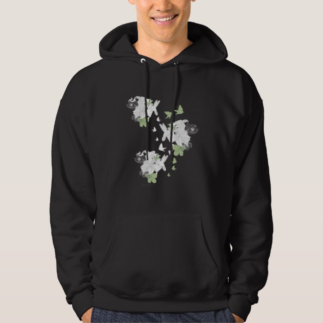 Supergirl Birds and Feathers Hoodie (Front)