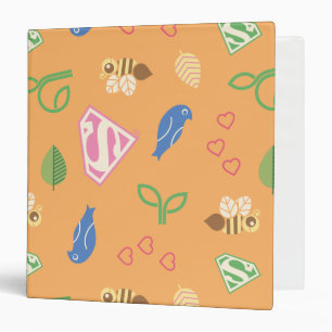 Supergirl Birds & the Bees Orange Binder
