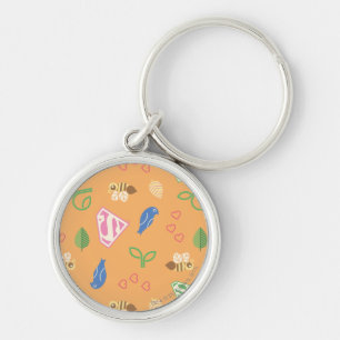Supergirl Birds & the Bees Orange Keychain