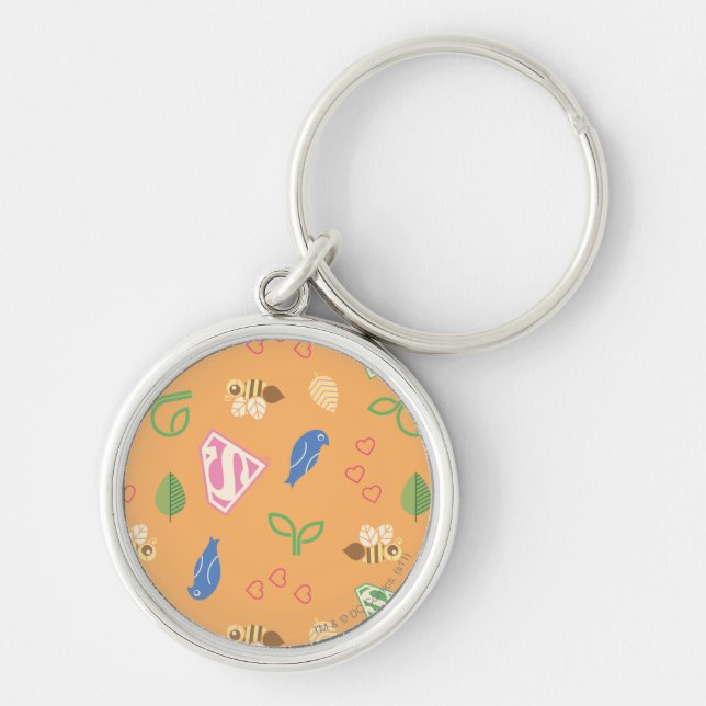 Supergirl Birds & the Bees Orange Keychain (Front)