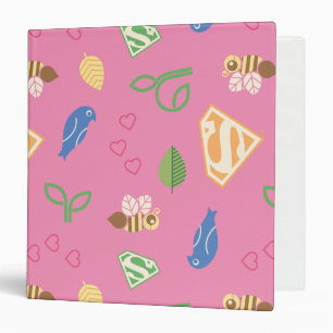 Supergirl Birds & the Bees Pink Binder