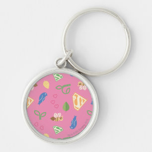 Supergirl Birds & the Bees Pink Keychain