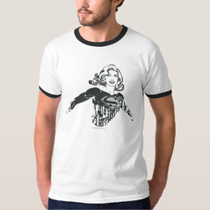 Supergirl Black and White Drawing 1 T-Shirt