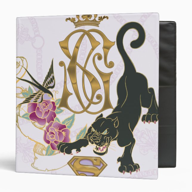 Supergirl Black Panther Binder (Front/Inside)