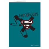 Supergirl Black Safety Pins (Front)