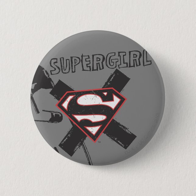 Supergirl Black Safety Pins (Front)