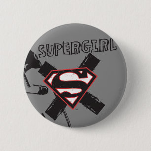 Supergirl Black Safety Pins