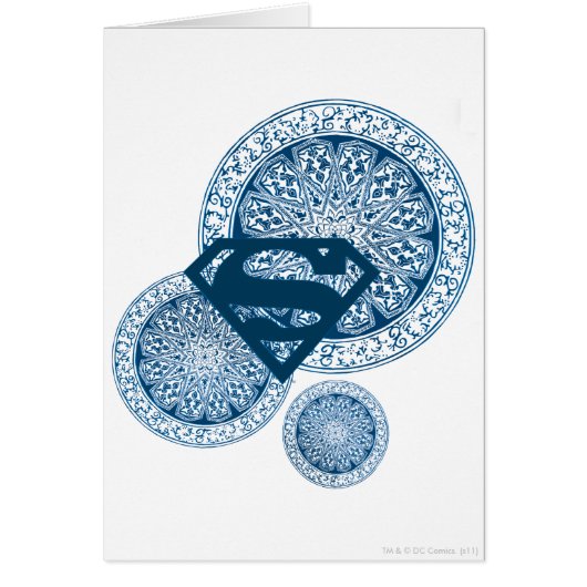 Supergirl Blue Circle Design Cards (Front)