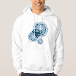 Supergirl Blue Circle Design Hoodie
