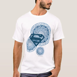 Supergirl Blue Circle Design T-Shirt
