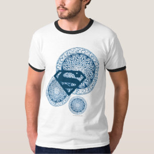 Supergirl Blue Circle Design T-Shirt