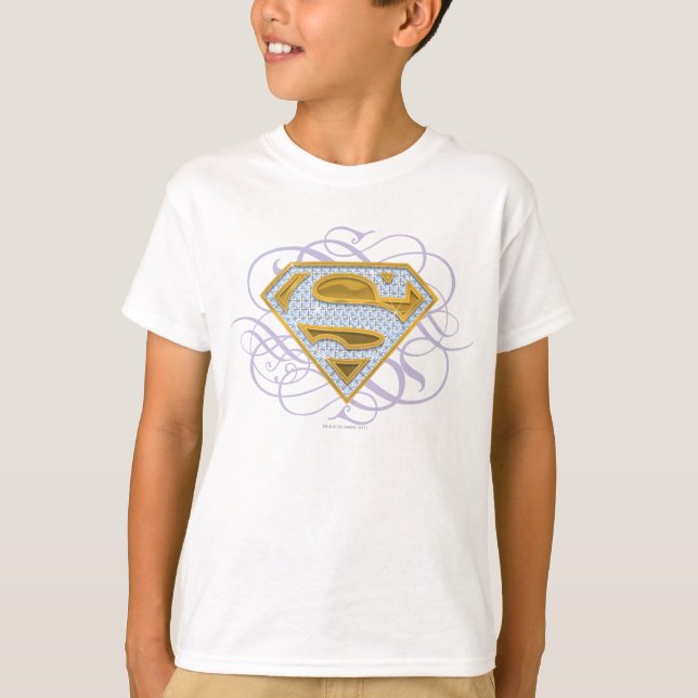 Supergirl Blue Jewels 2 T-Shirt (Front)