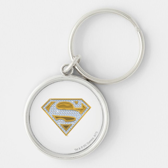 Supergirl Blue Jewels Keychain (Front)