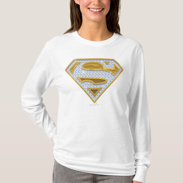 Supergirl Blue Jewels T-Shirt (Front)