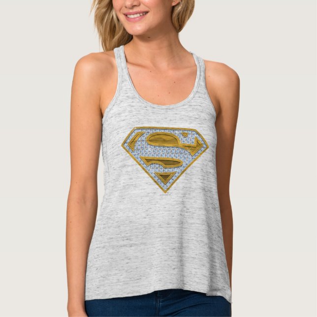 Supergirl Blue Jewels Tank Top (Front)