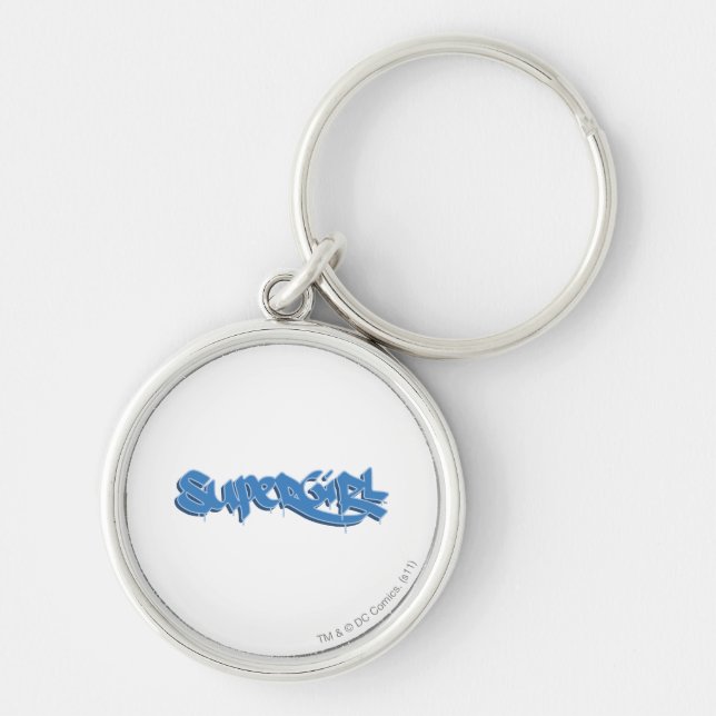 Supergirl Blue Logo Keychain (Front)