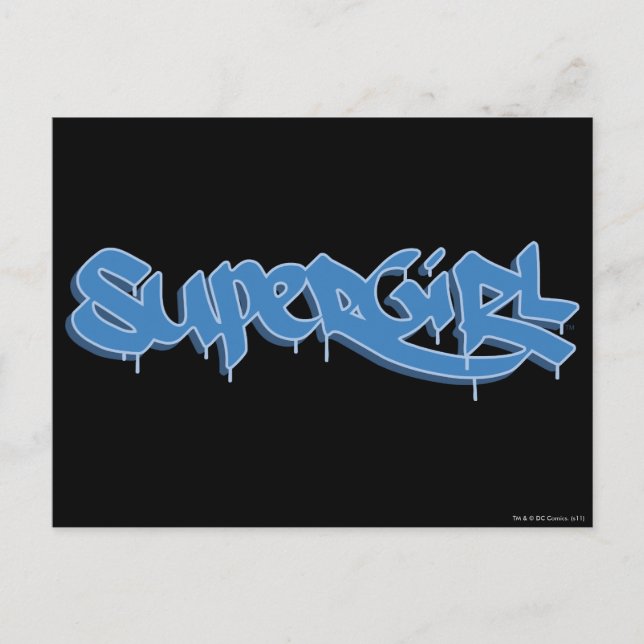Supergirl Blue Logo Postcard (Front)
