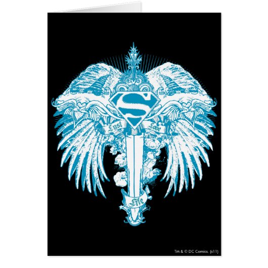 Supergirl Blue Wings Cards (Front)