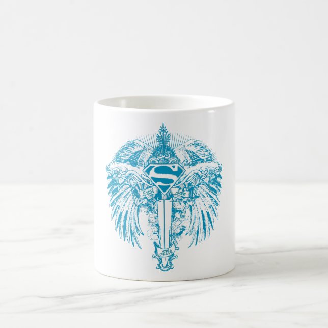 Supergirl Blue Wings Coffee Mug (Center)
