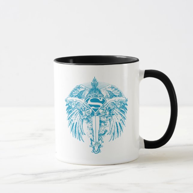 Supergirl Blue Wings Mug (Right)