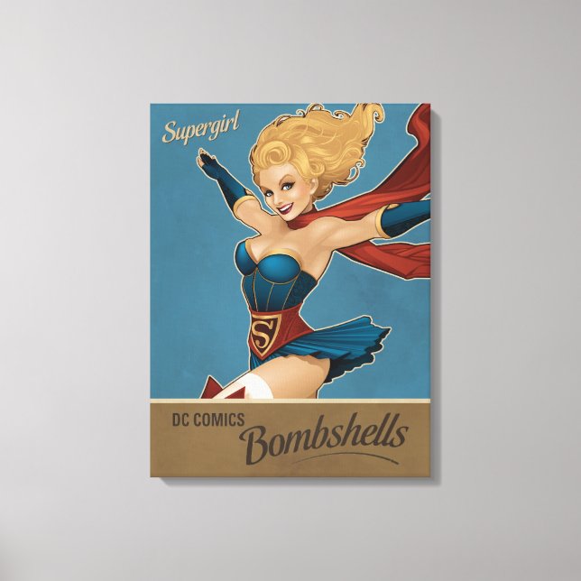 Supergirl Bombshell Canvas Print (Front)