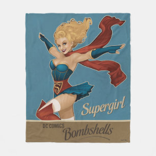 Supergirl Bombshell Fleece Blanket