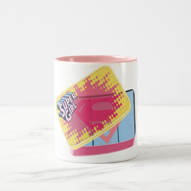 Supergirl Box Two-Tone Coffee Mug (Center)
