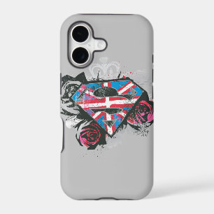 Supergirl British Flag and Roses iPhone 17 Case