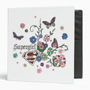 Supergirl Butterflies Binder