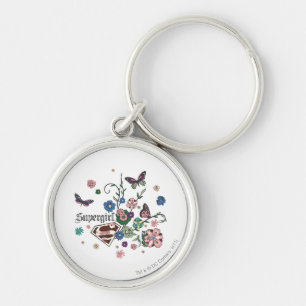 Supergirl Butterflies Keychain