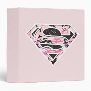 Supergirl Camouflage Logo 3 Ring Binder