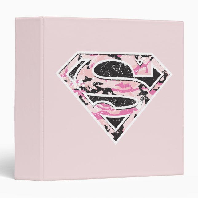 Supergirl Camouflage Logo 3 Ring Binder (Front/Spine)