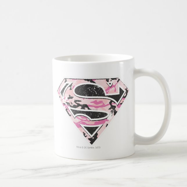 Supergirl Camouflage Logo Coffee Mug (Right)