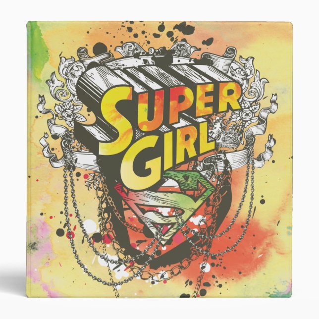 Supergirl Chains 3 Ring Binder (Front)