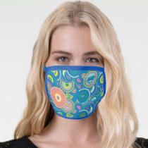 Supergirl Circle Blue Pattern Face Mask